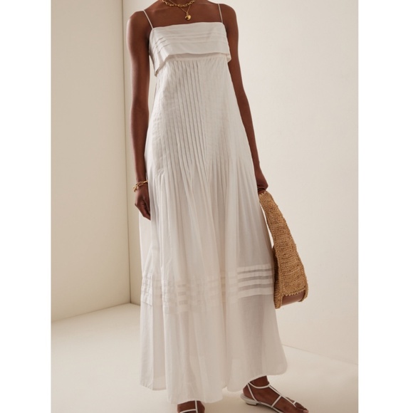STAUD OFF WHITE MAXI DRESS NWT - Picture 6 of 8
